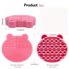 Silicone escova da composição Mat limpeza com escovas Secagem suporte de escova Cleaner Urso Mat Shaped Ferramentas Limpas Cosmetic Brushes Cleaner Pad seco