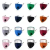 Masques faciaux lavables bouclier oculaire anti-poussière masque à valve en coton réutilisable PM2.5 masques de protection en coton