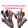 Cartoon Farm Animals Farmer Finger Puppet, Old Macdonald Had a Farm, Giocattolo di peluche per la prima educazione, Interazione genitore-figlio, Natale