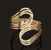 Lote de 10 piezas de lote Mezcla Mezcla Gold Crystal Bracelets Brazalete para joyas de moda de bricolaje Regalo CR026 353K