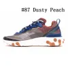 Handsome UNDERCOVER X React element 87 Mens running shoes React 87s Desert Sand Camo Sail Neptune Green men women trainer sports sneakers