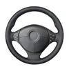 Black PU Artificial Leather Car Steering Wheel Cover for BMW E39 5 Series 1999-2003 E46 3 Series 1999-2005 E53 X5 2000-2006 E36