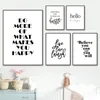 Live Love Laugh Inspirerende Quotes Wall Art Canvas Schilderij Zwart-wit Muur Poster Prints Voor Woonkamer Modern Home Decor8516329