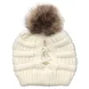 Womens Inverno de malha Beanie Hat Cruz Moda Pompom Aqueça Knit Crânio Cap Beanie por Mulheres chapéu de festa KKA8104