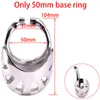 Male Cock Cage Stainless Steel Arc Penis ring Metal Devices with Stealth Locks Scrotum Bondage Restraints Gear Sex Toys2383659