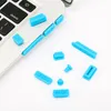 Renkli Yumuşak Silikon Toz Fiş Macbook Hava 13 "11" Retina Portları Laptop Kauçuk Anti-Toz Fişleri Toz Geçirmez Kapak Stoper