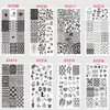 30 Designs Nail Stamping Platen Mode Kant / Bloem / Dier / Dream Catcher Pattern Templates voor Poolse nagelstempel