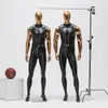 Completa Modelo Corpo Electroplated Face principal Manequim Manequim Muscle Modelo Display Stand