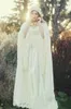 Vestidos de novia de encaje completo victoriano medieval vintage con envoltura acampanada Manga larga por encargo Gótico Una línea Vestidos de novia Vestido de mascarada