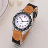 Kids Girl Watch Fashion Colorful Strap Arabic Number Sport Quartz Wrist Watch Fashion Casual Leather Strap Girl Montre Y40279L