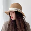 여성용 태양 모자 여성 여름 m 편지 밀짚 모자 여름 바이저 모자 숙녀 태양 해변 모자 새로운 패션