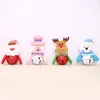 Ozdoby choinkowe Santa / Snowman / Renifer / Bear Wisiorek z dzwonkami Decor Xmas Drzewo Dekoracji Lalki JK2008XB