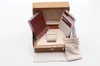 Original matchande papper Säkerhetskort Presentpåse Top Wood Watch Box för Omga Boxes Broschyrer Klockor Gratis Print Anpassad Card Watch Case