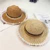 2020 новых детского соломенной шляпа Корейской версия Малой свежих цветов младенец Рыбак Hat Девочка защита ВС ВС Shading Пляж Hat Оптовый