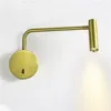 TOPOCH SCHAKELD SWING ARM Muur Licht Lamp HardWired Industrial Lighting Schonces voor Woonkamer Slaapkamer Gericht Beam Warm Wit 3000K Zacht Geen verblinding