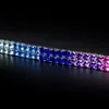 INS Hot Fashion Tennis Bracelelt White Gold Plated 8MM 18cm 21cm 23cm 2Rows Bling Colorful CZ Tennis Bracelets Chains for Men Women