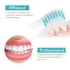 AZDENT-cepillo de dientes eléctrico recargable por USB, cepillo de limpieza Oral de 3 modos, rosa, blanco y negro, temporizador de 2 minutos, resistente al agua, recordatorio de 30S