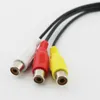 Hot 3C-1PC Male Plug 3 Kvinna Adapter Audio Converter Video AV A / V USB till RCA-kabel för HDTV TV-tv-tråd
