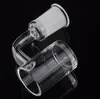 5mm Bottom Flat Top 10mm 14mm 18mm male female quartz banger 45 90 Degrees nail With Cactus Duck Carb Cap for Oil Rigs