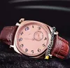 New Historiques American 1921 Steel Case 82035 000p-B168 Vit Dial Automatic Mens Watch Leather Strap Gents klockor Hello Watch 5240n