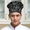 Cappello da cucina da cuoco Unisex Uomo Donna Cappello uniforme da cuoco Cameriere Design ricamato Cottura Panetteria BBQ Grill Ristorante Cuoco