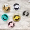 200pcs Nouveaux boîtes rondes colorées Autre maquillage Making Mink Mink Lashes Boîtes Candy Fals Filys Emballage Boîte d'emballage Emballage pour maquillage pour maquillage