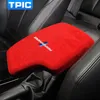 ALCANTARA WRAP CAR ARMREST BOX PANEL ABS 커버 M 성능 스티커 데칼 BMW F30 3 시리즈 2013-2019 내부 ​​액세서리 153S