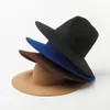 Fashion top light wool jazz top hat catwalk shopping travel felt hat