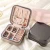 Box di stoccaggio dei monili portatili Lady Girls Jewelry Box Box Organizzatore Mini custodia dei gioielli di viaggio per anelli per orecchini per collana