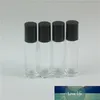 DHL SHIPPING 10ml(1/3oz) 앰버 클리어 블루 두꺼운 유리 롤 에센셜 오일 빈 퍼퓸 병 롤러 볼