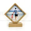 Thermische overdracht Bamboe Po Frames Bamboe Ambachten Sublimatie Lege Foto Rahmen Voor Kerstcadeaus Desktop Decoratie Supplie1591377