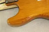 Guitare électrique orange personnalisée en usine avec corps en aulne, micros SSH, Pickguard rouge, matériel chromé, peut être personnalisée