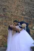 Designer Luxury Crystals Long Sleeves Ball Gown Wedding Dresses Rhinestones Lace-up Back Arabic Bridal Gowns Sheer Neck Vestidos De Novia