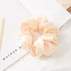 Scrunchies hairbands الصلبة الحرير الحرير الشعر العلاقات الأمعاء الكبير الحبال الفتيات ذيل حصان حامل اكسسوارات للشعر 6 تصاميم by1575