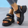 5 cm/1,95 Zoll Höhe Flache Plateausandalen Dicke Untere Damenmode Schuhe Frau Y200620