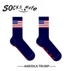 Trump Meias Presidente Trump Carta meias listradas Estrelas US Bandeira Sports Meias América Trump 2020 Meias Partido CYZ2701 Favor