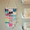 Ins Baby Haar Bogen Houder Meisjes Haren Clips Opslag Organizer Draagbare Hairwear Riem Nursery Decor Kids Bow Hanger