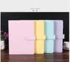 A6 Notebook Binder 12 Colors Leather Notepad Multi-function Diary Handbook Ring Shell Simple Portable Notebooks Cover cases