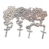 Christian Catholicism Natural Freshwater Pearls High-end Rosary Cross Necklace Religion Accessories Christmas Gift