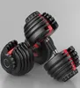 RÁPIDO UPS Peso Dumbbell ajustável 5-52.5lbs exercícios de fitness halteres tonificar a sua força e construir seus músculos