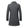 メンズウールブレンド2020冬のカジュアルな太いウールコートメンズスタンドカラースリムフィットジャケットManteau Homme Peacoat Overcoat Trench Wool Parka Coats