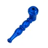 HONEYPUFF Pipe à fumer en métal coloré avec bol écran filtrant pour pipe à tabac 80 mm Mini portable