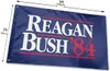 Reagan Bush 84 kampanj blå flagga 3x5ft polyester utomhus eller inomhus klubb Digital utskrift banner och flaggor grossist