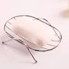 Square Oval Stainless Steel Soap Holder Drain Soap Dish Tray Fashion Brief Home Bathroom Accessories LX29914550513