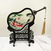 Chinese decor thuis woonkamer ornamenten bureaubo accessoires handwerk zijde borduurwerk patronen met wenge frame bruiloft verjaardagscadeau