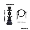 Toppuff Small Arab Hookah Set omvat Glasfles Hookah Stem en Slang Shisha Bowl Metal Shisha Tray Silicone Seal Ring Hookah Smoking Kit
