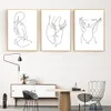 Minimalista Tela Pittura Donna Sexy Corpo Wall Art Astratta Poster Linea Disegno Stampa Poster Immagini A Parete Soggiorno Decor7291947