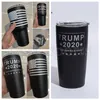 20oz 30oz Trump Tumblers Bottiglia d'acqua sottovuoto in acciaio inossidabile 2020 Bandiera degli Stati Uniti Tazze da caffè Trump Election Cup con coperchio CYZ2736 50 pezzi