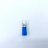 sv2-4 100pcs/pack blue spade terminal block connector electrical furcate pre- end fork crimp cable wire