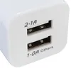 Wysokiej Jakości 5 V 2.1 + 1A Dwukrotnie Podwójne USB AC Travel US Carger Plug Dual Charger do Samsung Galaxy HTC Smart Phone Adapter DHL Darmowa wysyłka